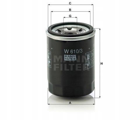 Filtr oleju MANN-FILTER W 610/3