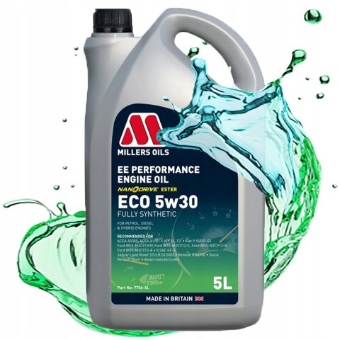 OLEJ SILNIKOWY SYNTETYCZNY MILLERS OILS EE PERFORMANCE ECO 5W30 ESTRY 5L