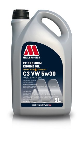 Olej silnikowy Millers Oils XF Premium C3 V 5w30 6L Dystrybutor Grupa VW