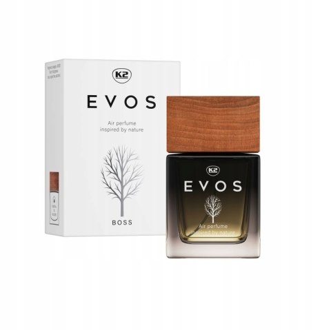 ZAPACH SAMOCHODOWY PERFUMY DO SAMOCHODU STYLOWY FLAKON K2 EVOS BOSS MĘSKI ZAPACH SAMOCHODOWY PERFUMY DO SAMOCHODU STYLOWY FLAKON K2 EVOS BOSS MĘSKI