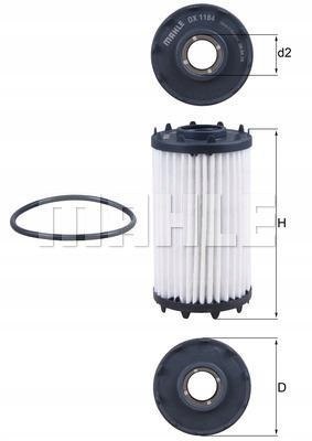 Filtr oleju Knecht OX 1184D Filtr oleju Knecht OX 1184D
