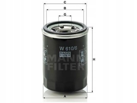 Filtr oleju MANN-FILTER W 610/6