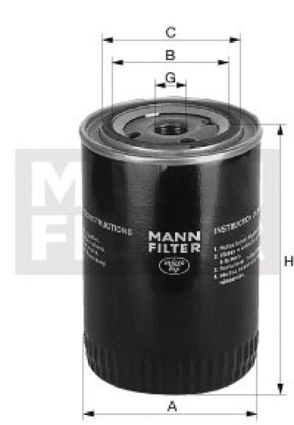Filtr oleju MANN-FILTER W 712/52