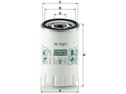 Filtr oleju MANN-FILTER W 719/7