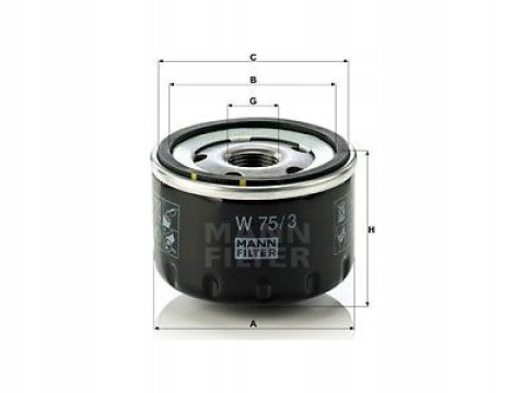 Filtr oleju MANN-FILTER W 75/3