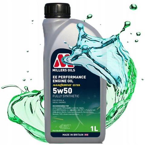 OLEJ SILNIKOWY SYNTETYCZNY MILLERS EE PERFORMANCE 5W50 ESTRY NANO 1L