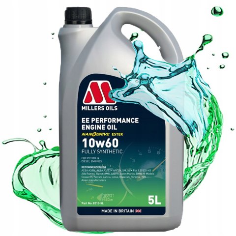OLEJ SILNIKOWY SYNTETYCZNY MILLERS OILS EE PERFORMANCE 10W60 ESTRY NANO 5L OLEJ SILNIKOWY SYNTETYCZNY MILLERS OILS EE PERFORMANCE 10W60 ESTRY NANO 5L