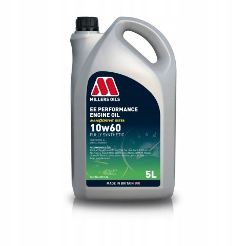 OLEJ SILNIKOWY SYNTETYCZNY MILLERS OILS EE PERFORMANCE 10W60 ESTRY NANO 5L OLEJ SILNIKOWY SYNTETYCZNY MILLERS OILS EE PERFORMANCE 10W60 ESTRY NANO 5L
