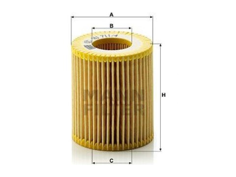 Filtr oleju MANN-FILTER HU 711/4 x