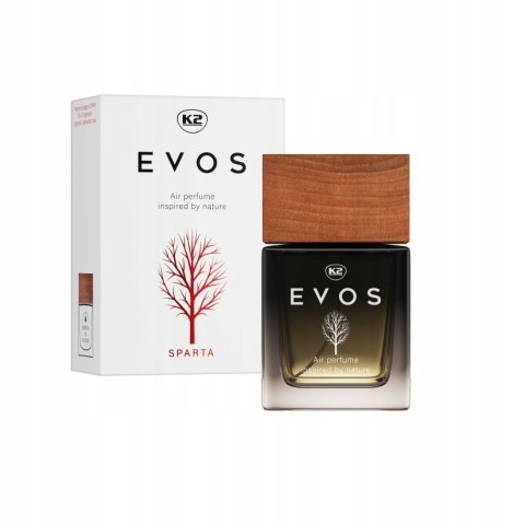 ZAPACH SAMOCHODOWY PERFUMY DO SAMOCHODU STYLOWY FLAKON K2 EVOS SPARTA ZAPACH SAMOCHODOWY PERFUMY DO SAMOCHODU STYLOWY FLAKON K2 EVOS SPARTA