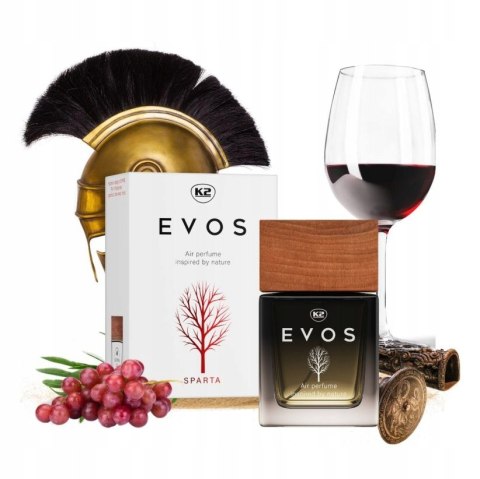 ZAPACH SAMOCHODOWY PERFUMY DO SAMOCHODU STYLOWY FLAKON K2 EVOS SPARTA ZAPACH SAMOCHODOWY PERFUMY DO SAMOCHODU STYLOWY FLAKON K2 EVOS SPARTA