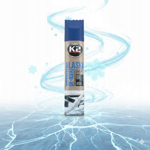ODMRAŻACZ DO SZYB SKUTECZNY ZE SKROBACZKA K2 ALASKA SPRAY -70 st. 300 ml