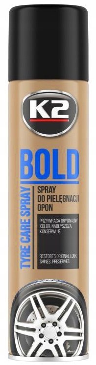 Spray do nabłyszczania i pielęgnacji opon K2 Bold Spray do nabłyszczania i pielęgnacji opon K2 Bold