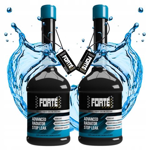2x FORTE ADVANCED RADIATOR STOP LEAK DO CHŁODNIC USZCZELNIA BRAK WYCIEKÓW