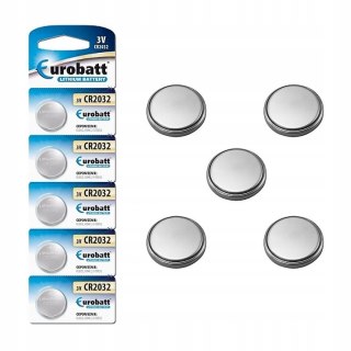 5x BATERIA CR2032 LITOWA 3V alkaliczna 2032 ZEGARKA BUDZIKA KLUCZYKA PILOTA