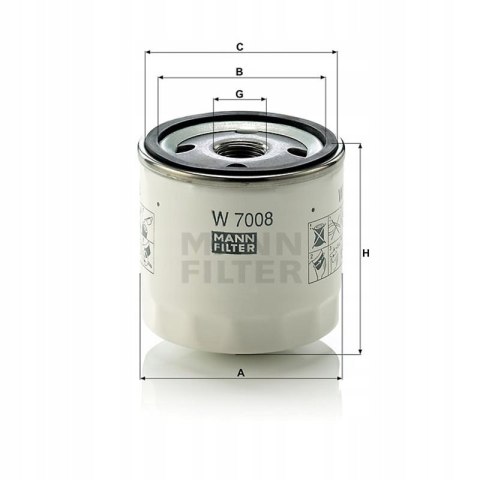 Filtr oleju Mann Filter W 7008