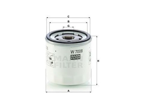 Filtr oleju Mann Filter W 7008
