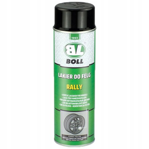 LAKIER DO FELG SAMOCHODOWYCH I INNYCH CHRONI ZABEZPIECZA CZARNY POŁYSK BOLL