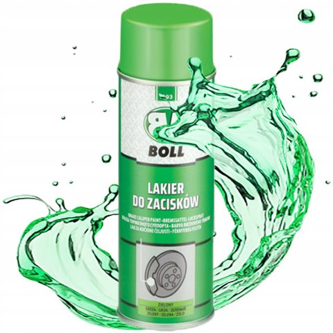LAKIER FARBA DO MALOWANIA ZACISKÓW ODPORNY POŁYSK ZIELONY BOLL 400ML