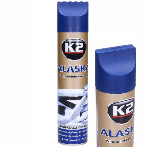 ODMRAŻACZ DO SZYB SKUTECZNY ZE SKROBACZKA K2 ALASKA SPRAY -70 st. 300 ml