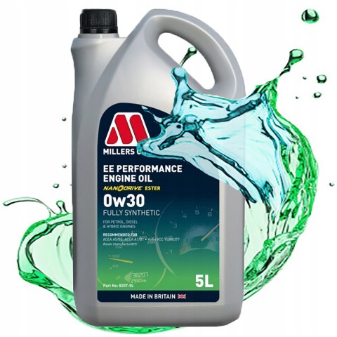 OLEJ SILNIKOWY SYNTETYCZNY MILLERS EE PERFORMANCE 0W30 ESTRY NANO A5/B5 5L