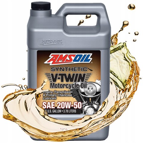 OLEJ ZESTAW HARLEY AMSOIL 20W50 SILNIK MCV + SKRZYNIA MVT + SPRZĘGŁO MVP