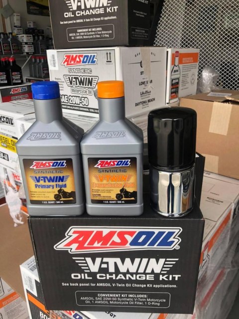 OLEJ ZESTAW HARLEY AMSOIL 20W50 SILNIK MCV + SKRZYNIA MVT + SPRZĘGŁO MVP