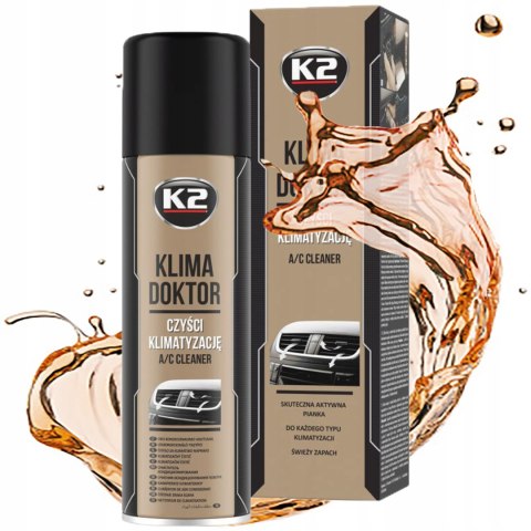 PIANKA PREPARAT DO CZYSZCZENIA KLIMATYZACJI ODŚWIEŻA K2 KLIMA DOKTOR 500ML