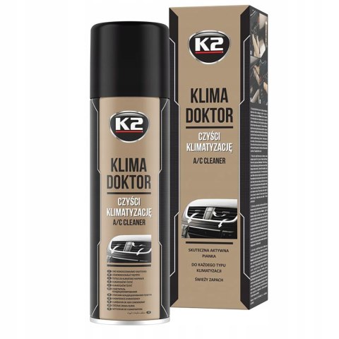 PIANKA PREPARAT DO CZYSZCZENIA KLIMATYZACJI ODŚWIEŻA K2 KLIMA DOKTOR 500ML