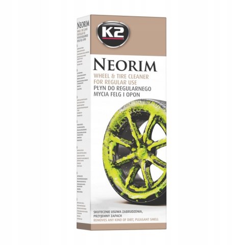 PŁYN ŚRODEK NEONOWY PREPARAT DO CZYSZCZENIA MYCIA FELG OPON K2 NEORIM