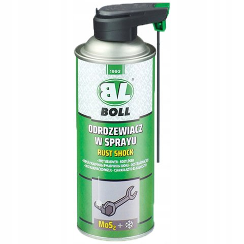 PROFESJONALNY ODRDZEWIACZ W SPRAYU RUST SHOCK SKUTECZNIE USUWA RDZĘ BOLL