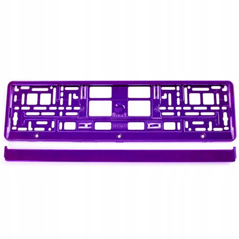 RAMKI POD TABLICE REJSTRACYJNE RAMKA REJESTRACYJNA FIOLETOWE POŁYSK UE