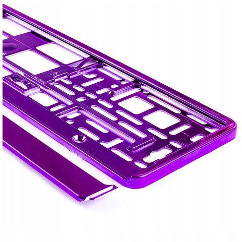 RAMKI POD TABLICE REJSTRACYJNE RAMKA REJESTRACYJNA FIOLETOWE POŁYSK UE