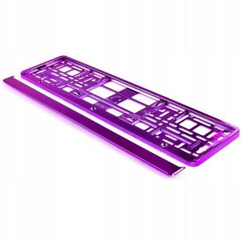 RAMKI POD TABLICE REJSTRACYJNE RAMKA REJESTRACYJNA FIOLETOWE POŁYSK UE