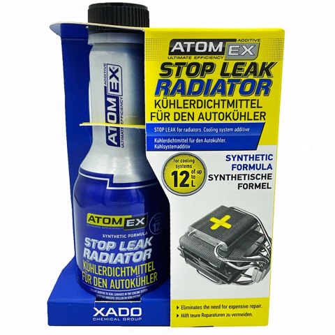 USZCZELNIA CHŁODNICE UKŁAD CHŁODZENIA XADO STOP LEAK RADIATOR USUWA WYCIEKI