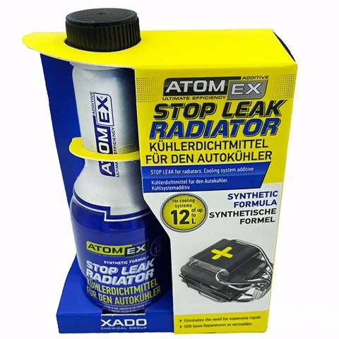 USZCZELNIA CHŁODNICE UKŁAD CHŁODZENIA XADO STOP LEAK RADIATOR USUWA WYCIEKI