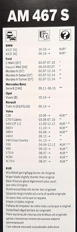 WYCIERACZKI PRZÓD BOSCH DO BMW X3 F25 X4 F26