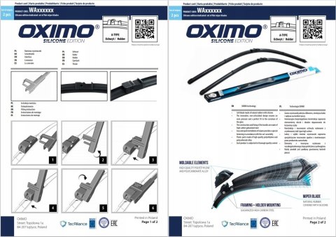 WYCIERACZKI SZYBY PRZEDNIEJ OXIMO WA450550 ASTRA H Mercedes GLK X204
