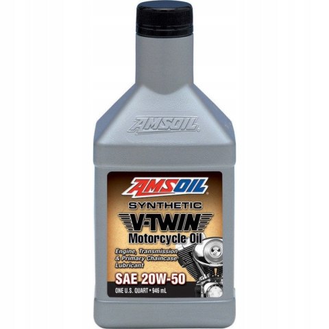 ZESTAW OLEJ SYNTYCZNY AMSOIL 20W50 V-TWIN HARLEY FILTR CHROMOWANY HDCK