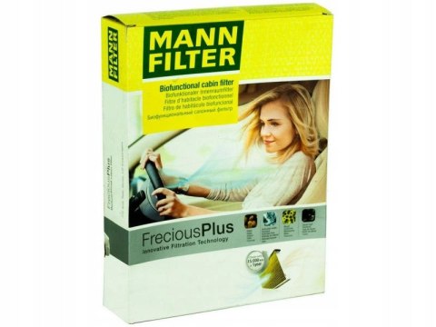 FILTR KABINOWY PYŁKOWY WENTYLACJI MANN FP 27 008 WĘGIEL PILIFENOL BIOFUNKCJ
