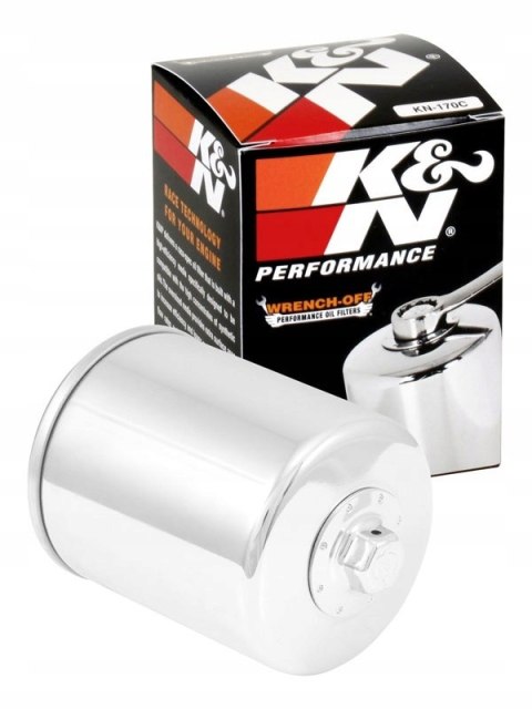 FILTR OLEJU K&N KN-170C CHROM HARLEY-DAVIDSON