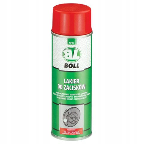 LAKIER FARBA DO MALOWANIA ZACISKÓW ODPORNY POŁYSK CZERWONY BOLL 400ML