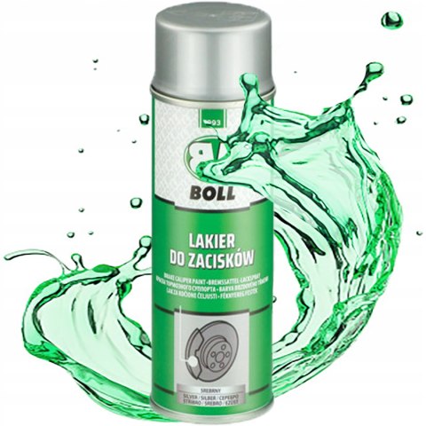 LAKIER FARBA DO MALOWANIA ZACISKÓW ODPORNY POŁYSK SREBRNY BOLL 400ML