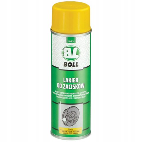 LAKIER FARBA DO MALOWANIA ZACISKÓW ODPORNY POŁYSK ŻÓŁTY BOLL 400ML