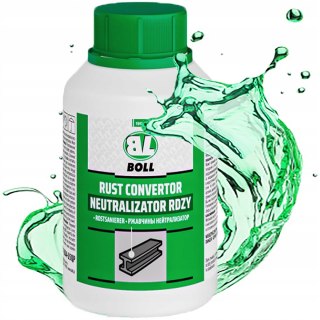 NEUTRALIZATOR RDZY BOLL ANTYKOROZYJNY NA RDZĘ GRUNT UNIWERSALNY PĘDZEL 250M