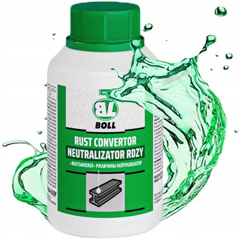 NEUTRALIZATOR RDZY BOLL ANTYKOROZYJNY NA RDZĘ GRUNT UNIWERSALNY PĘDZEL 250M