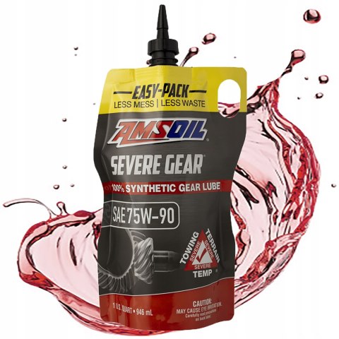 OLEJ PRZEKŁADNIOWY AMSOIL 75W90 100% SYNTHETIC SEVERE GEAR EP LUBE SVG 0,95