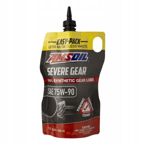OLEJ PRZEKŁADNIOWY AMSOIL 75W90 100% SYNTHETIC SEVERE GEAR EP LUBE SVG 0,95
