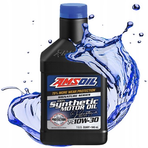 OLEJ SILNIKOWY SYNTETYCZNY AMSOIL 10W30 SIGNATURE SERIES 100% SYNTH ATM 0,9
