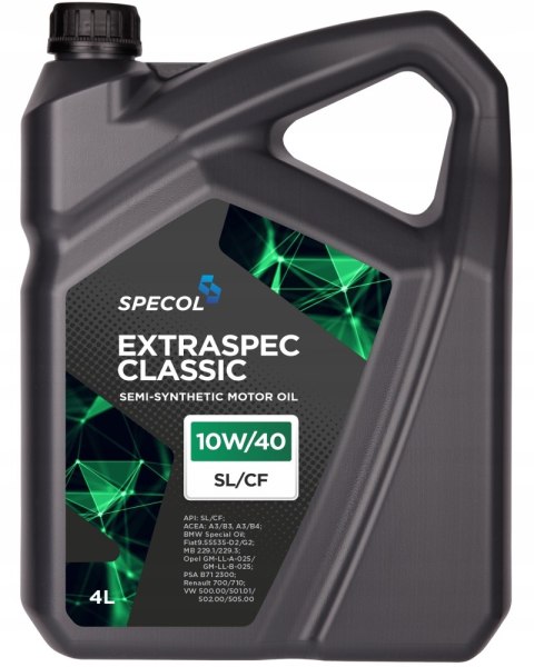 Olej silnik Specol Extraspec Półsyntetyk 10W40 4L